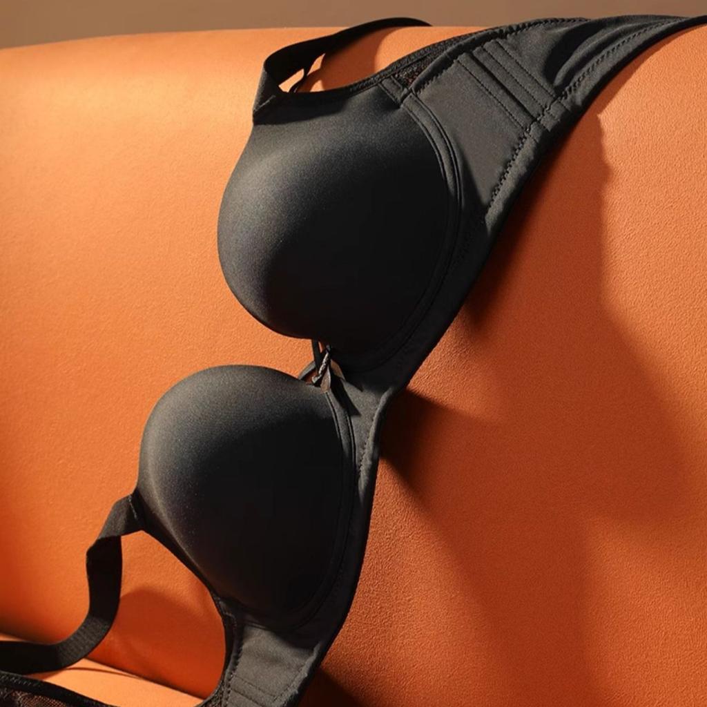 Traceless Bra Women's Plus-size Underwear Anti-sagging Lactation Gathering Bra Sexy Thin Bra Push Up Bra