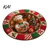 Bedroom Decorative Mat Christmas 3D Rug, Illusion Area Round Rug Floor Mat, Festive Carpet for Indoor Home Living Room Holiday Decoration Winter