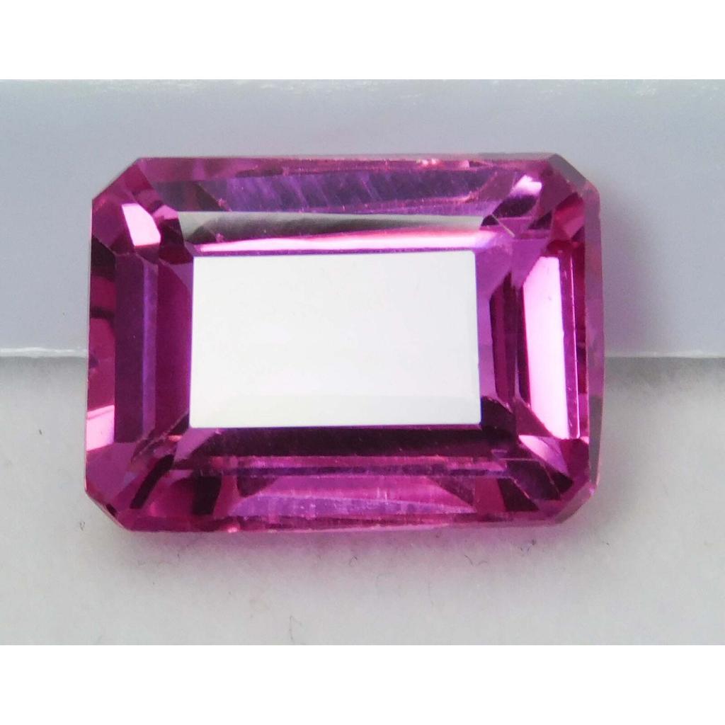 Finest Quality, Natural PINK Sapphire Emerald 10.56 Ct CERTIFIED Loose Gemstone