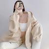 Womens Cozy Hoodie Cardigan With Pockets For Autumn Casual Wear
