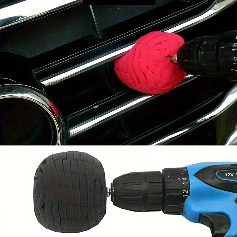 5PCS Sponge Polishing Pads Cone Ball Shape Car Detailing Buffing Wheel Drill Polisher Foam Pad Set