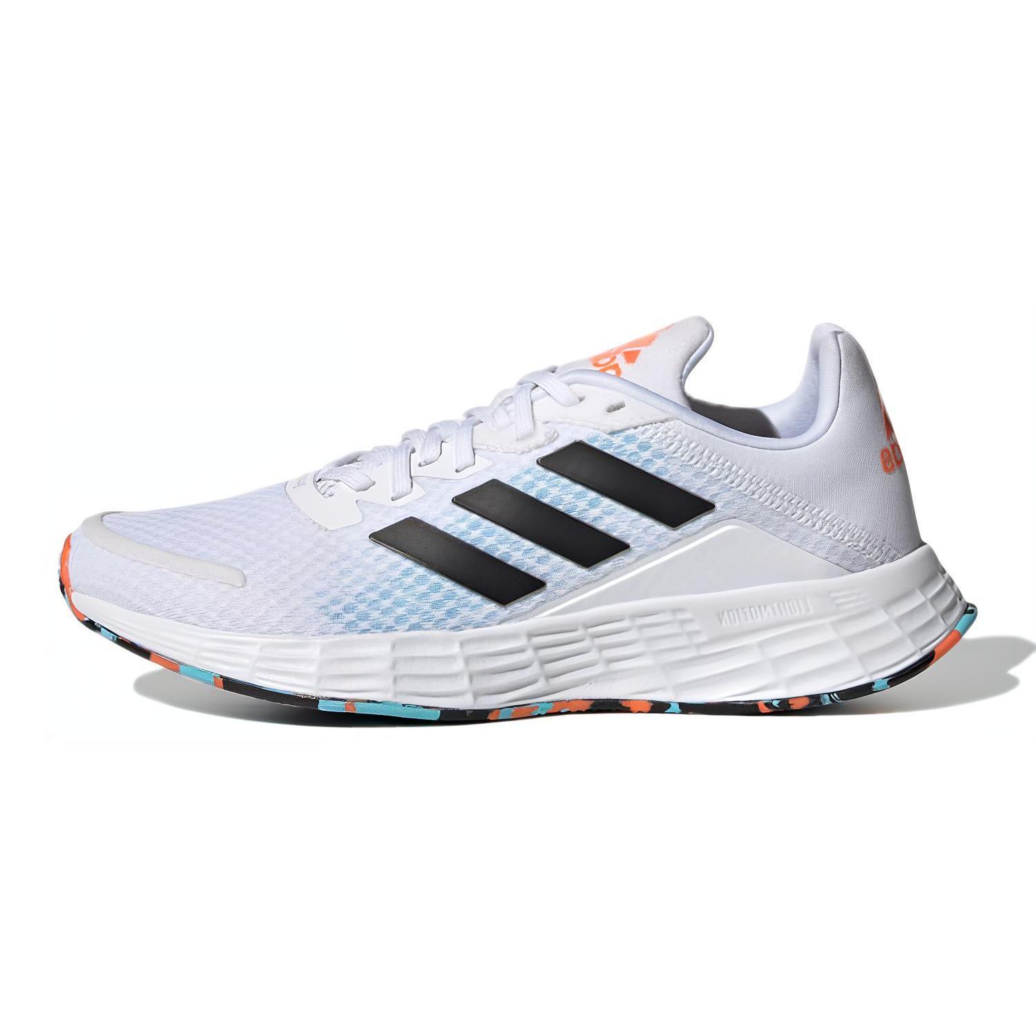 

new Adidas Duramo Sl Slip Resistant Cushioning Wear Resistant Low Top Kids Running Shoes White Black Kids 36.5
