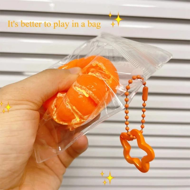 Tangerine Squishies Stress Relief Soft Scented Simulation Orange Fruit Squeeze Toys Cute Birthday Gift Novelty Toy for Kid Adult