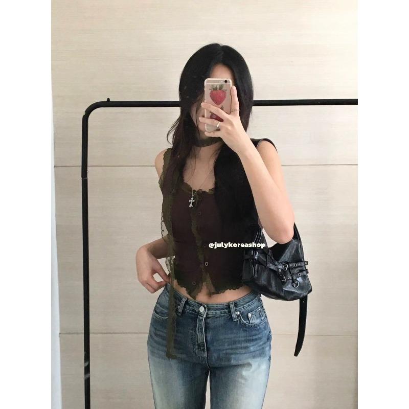 

Niche design large-capacity locomotive bag retro Spice Girl belt buckle shoulder messenger bag чёрный