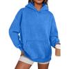 Unisex Hooded Long Sleeve Loose Fit Pullover Hoodie Washed Vintage Sweatshirt