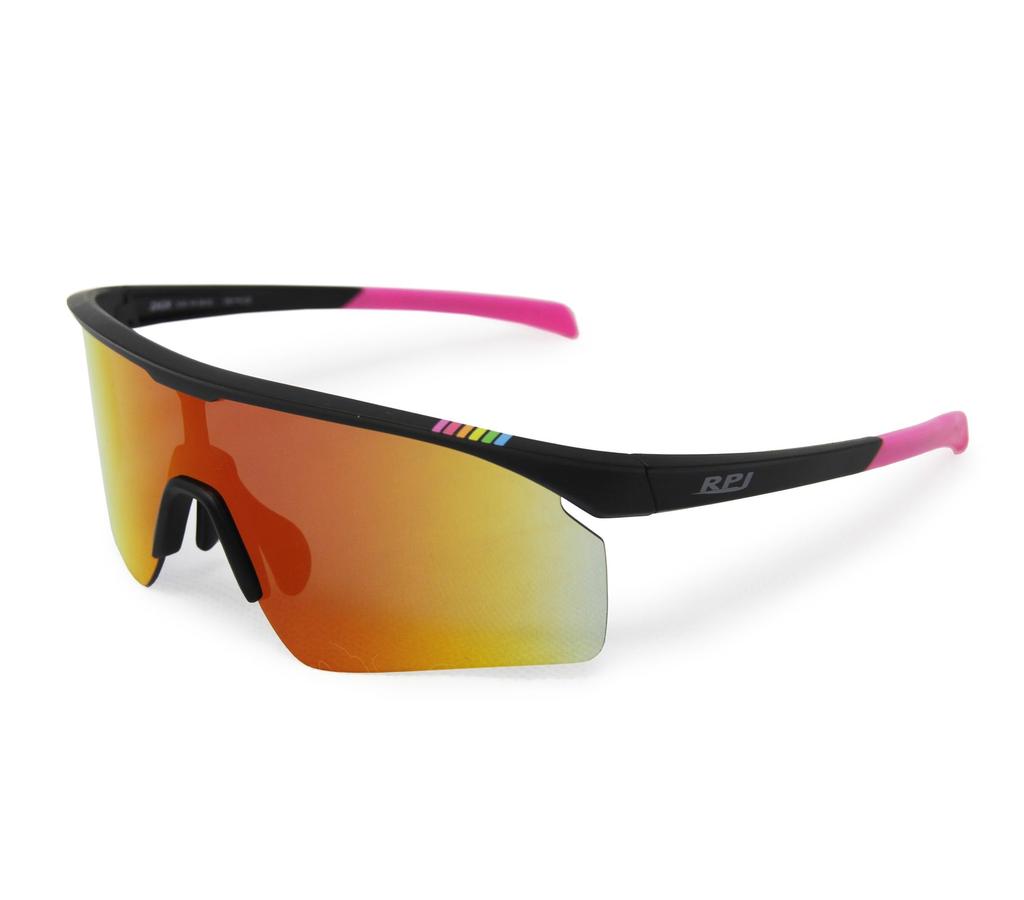 Sonnenbrille RPJ ZACK Schwarz Matt Laser Rot Glas Einheitsgröße [RUDYPROJECT] (RPJ) Rahmen/Multi