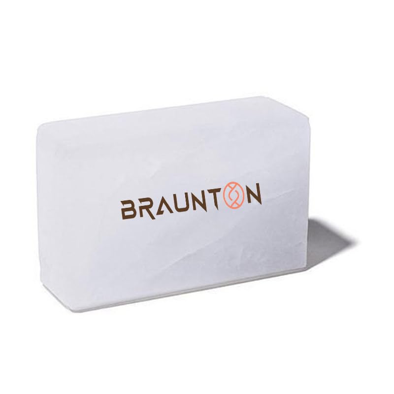 BRAUNTON Natural Crystal White Alum Stone Bar for Underarms & Shaving | Alum Stone For After Shave Alternative| | Fitkari Bar for Skin Tightening |