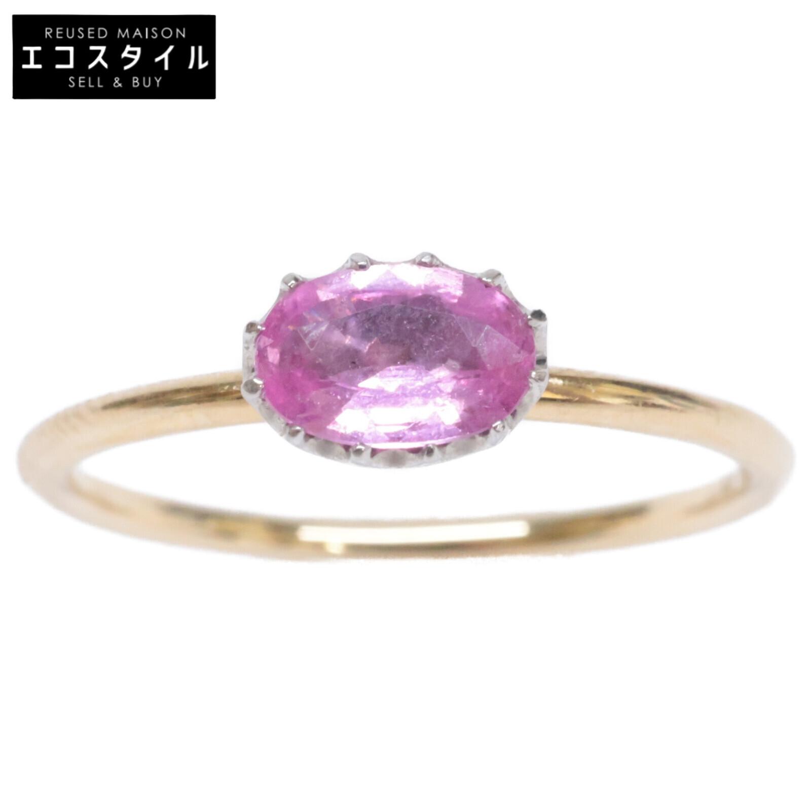 

PARCELLE JEWELRY pt900 416 pink sapphire Ring ring Platinum / yellow goldUsed