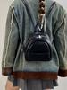 Solid Color Ladies Mini Backpack Fashi Pu Leather Women's Double Shoulder Bag Simple Casual Female Small Handbags Purse Tote
