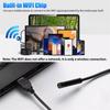 Wireless Endoscope Wifi Borescope Inspection Camera 1200P Hd Ip68 Waterproof Snake Camera With 8 Led For Android Ios Tablet Pc