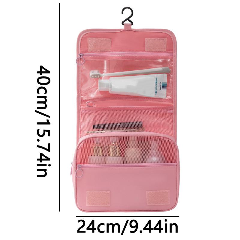 Portable Hanging Toiletry Bag for Business Trips Multi Layer Storage Large Capacity Skincare Makeup Bag