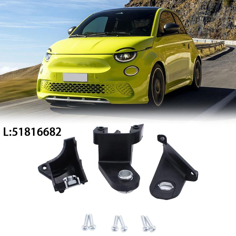 Car Front Left Right Headlight Mounting Bracket Black Headlight Bracket Repair Kit For Fiat 500 2007-2015 51816681 51816682 Left