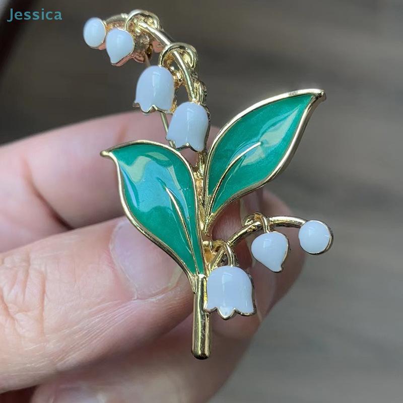 Pastoral Style Lily Of The Valley Brooch And Lily Flower Brooch