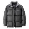 In 2025, men's high-neck cotton jacket, classic warm and frost-proof jacket, men's winter business casual sports leather coat