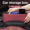 Universeller Auto-Leder-Sitzspalt-Organizer PU Auto-Konsolen-Seitenfach Sitzspalt-Aufbewahrungsbox Innenzubehör Auto-Innenraum