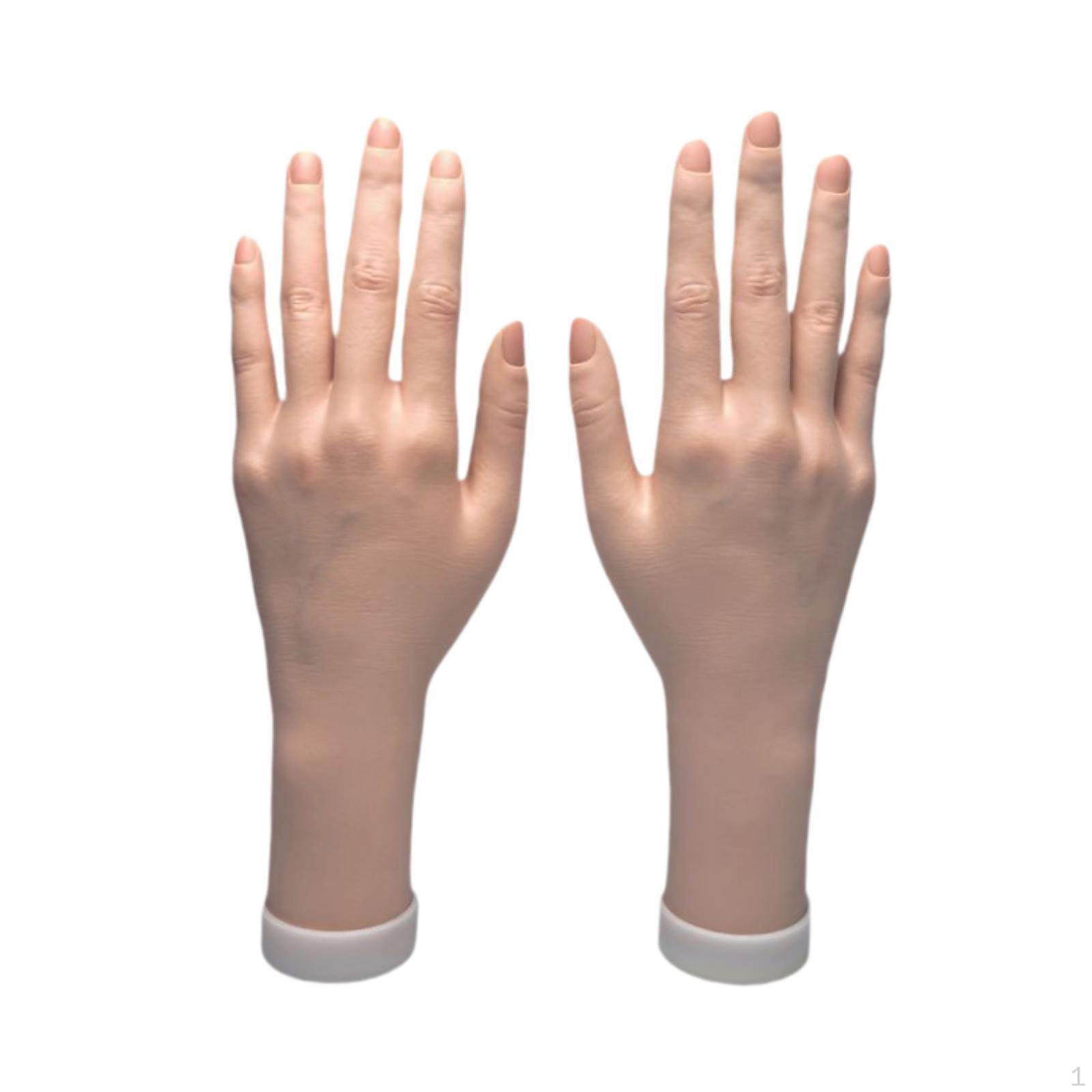 

Женская модель руки поддельный легкий гибкий манекен для пальцев для реквизита для фотографий браслет Left and Right