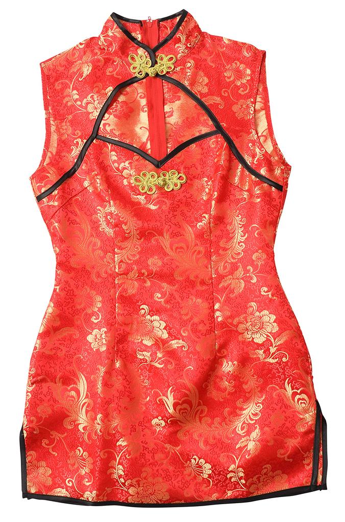 Clearstone (Clearstone) Shelley's Closet Cosplay Halloween Red China Dress for Women, Red
