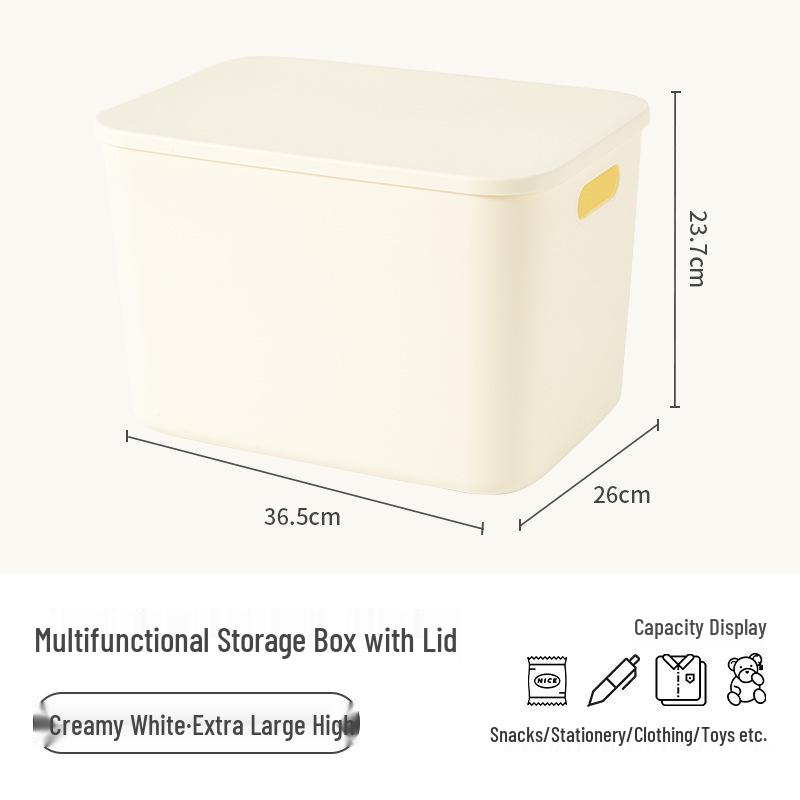 Stapelbarer Kunststoff-Aufbewahrungsbehälter für Haushalt, Wohnzimmer, Schlafzimmer, Studentenwohnheim - Spielzeug-Organizer