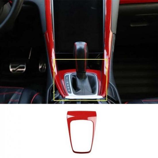 Central Console For Ford Mondeo Fusion 2013-16 Red Carbon Fiber Gear Shift Frame