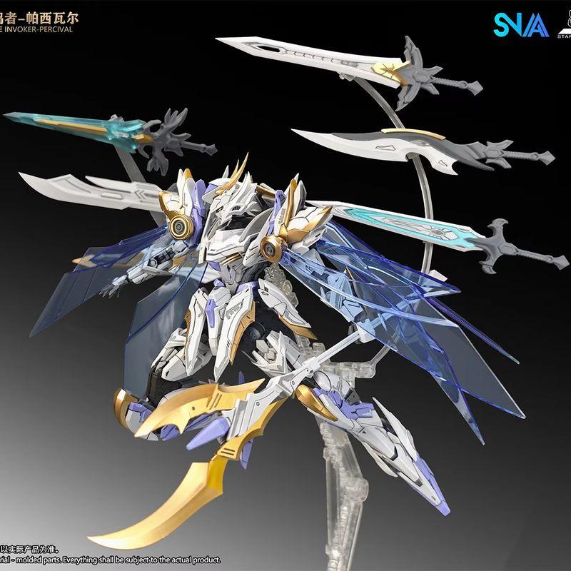In Stock SNAA SC-009 Divine Invoker-Percival Deluxe Mode Package Hg 1/144 The Round Table Knights Action Figure Playthings Doll Gifts