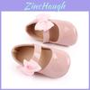 Babyshoes Girl Leather Bowknot Toddler Walking Shoes With Antislip Sole For Kids