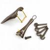 Chinrest with Tailpiece and Pegs Wooden Violin Fittings Set Carved Parts Kit Chin Rest