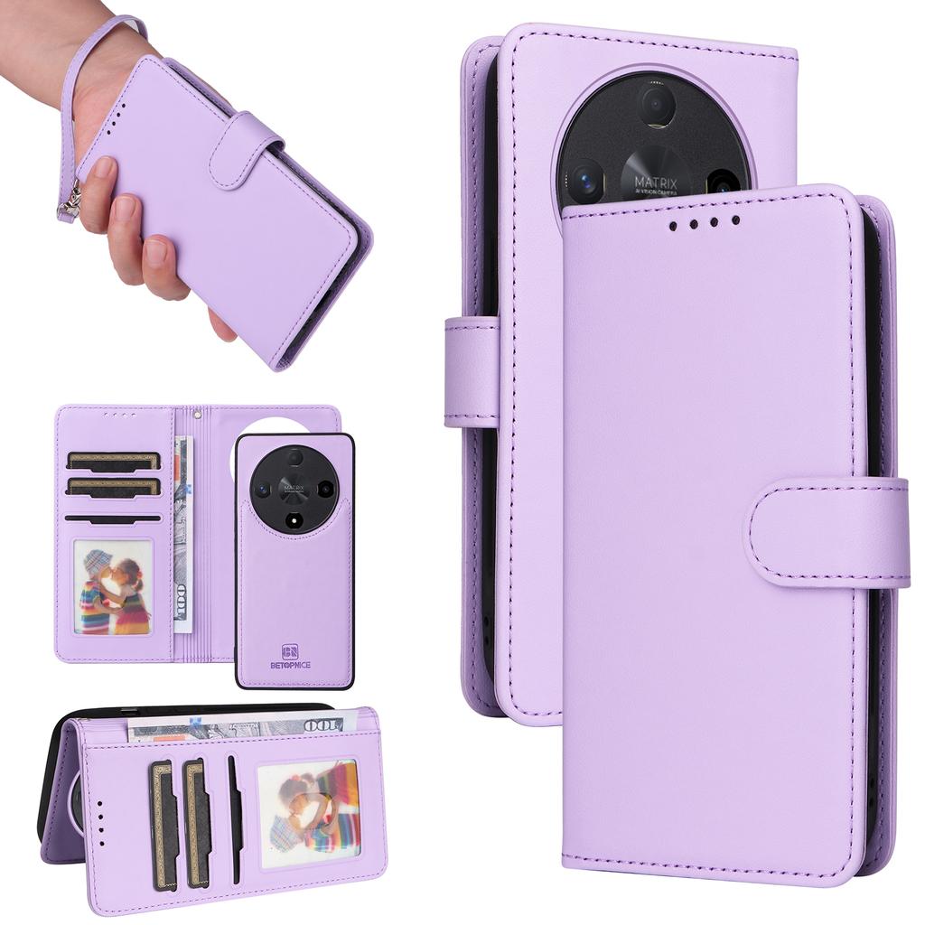 For Honor X9b 5G/Magic6 Lite 5G Magnetic Case BETOPNICE Detachable PU Leather Phone Cover with Strap