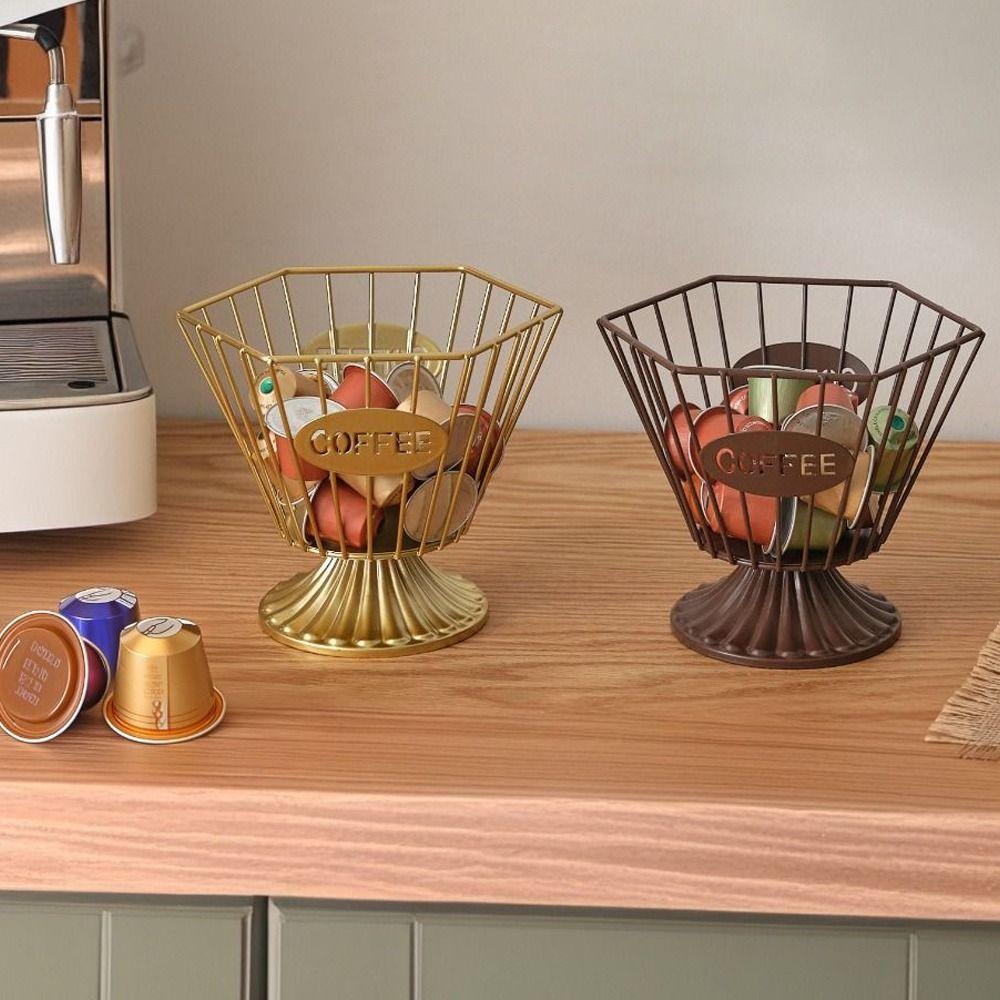 Kaffeepadhalter mit großer Kapazität für Küche, Büro, Barzubehör, Dekoration für Kaffeeliebhaber