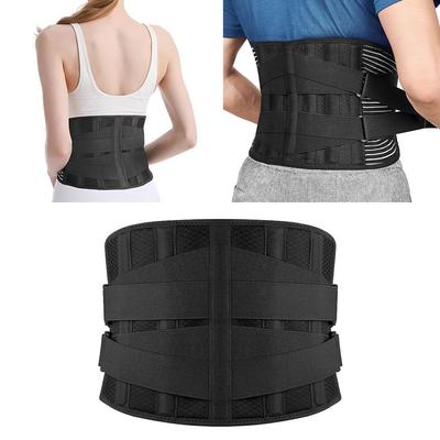 Cintura di supporto per la vita regolabile, traspirante, sportiva, lombare, supporto per la schiena, corsetto ortopedico, decompressione della colonna vertebrale, cintura per l'allenamento della vita