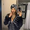 Knitted Hat Trendy Pullover Hat Spider Web Jacquard Unisex