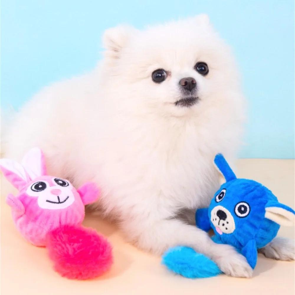 Animals Shape Squeaky Pet Toy for Small Dogs Plush Stuff Dog Chew Toys Interactive Puppy Maltese Mascotas Playing Accessories