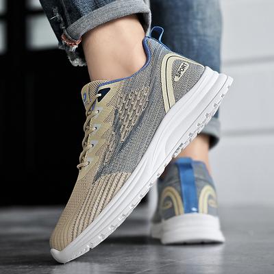 Ademende zomerschoenen Hardloopsneakers Mesh oppervlak casual boardschoenen voor heren deodorant zachte zool fly woven herenschoenen