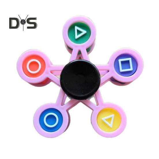 Catching Stone Fidget Spinner Leke DIY Spinnende Leke med Avtakbare Jacks Stone Barn Tenåringer Voksne Stress Angst Lindring Sensorisk Fingertupp Gyroskop