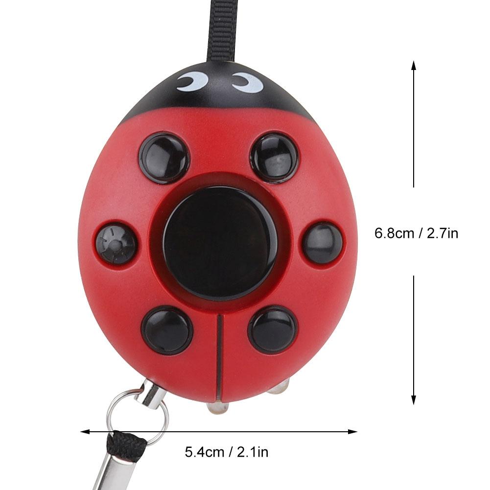 Personal Defense Protection Beetle Alarm Keychain 130db Women Emergency Alarm with LED