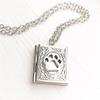 Exquisite Handcrafted Pendant Neckchain Vintage Book Locket Pendant Neck Chains for Collectors and Fashion Enthusiasts