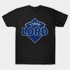 Men Black Print T-shirt Time Lord No-Cut Transfer Paper Print Cotton Tshirt