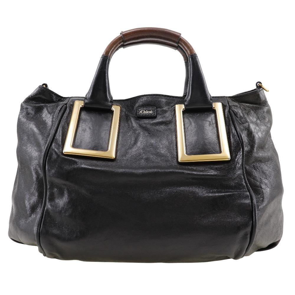 

Chloe Etel Handbag black leather Women Used