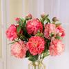 Peony Silk Artificial Flowers for Elegant Living Room Decor: Floral Art Ornaments & Flower Arranging Inserts