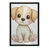 Plakat Uroczy Szczeniak W Bieli Plakat Uroczy Szczeniak W Bieli, 40X50 Cm, Rama Aluminiowa Czarna, Papier Matowy 230 Gsm
