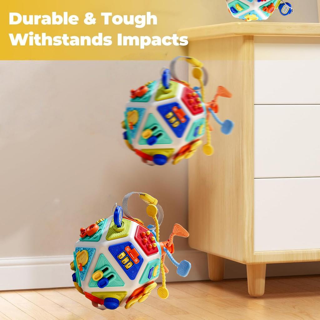 22-in-1 Toddler Busy Cube Toys Montessori Sensory Toys for Toddler Educational  Activities Learning Travel Toy  Fine Motor Skill