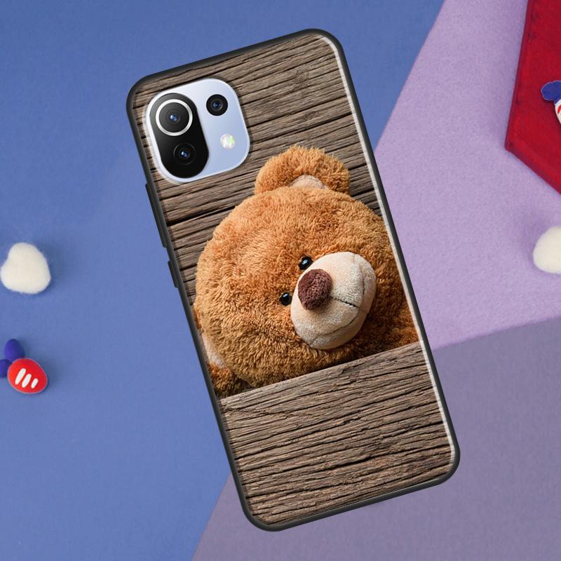 

Cute Bear Cover For Xiaomi 14 Ultra 13 11T 12T 13T 14T Pro POCO X7 X6 Pro X3 X5 F3 F5 M6 F6 Pro Case POCO X7 Pro