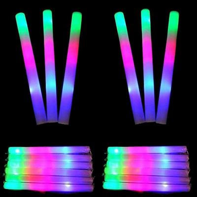 LED Foam Sticks Flash Foam Fluorescent Sticks For Party Products To Light Birthday Weddings Christmas And Foam Sticks
