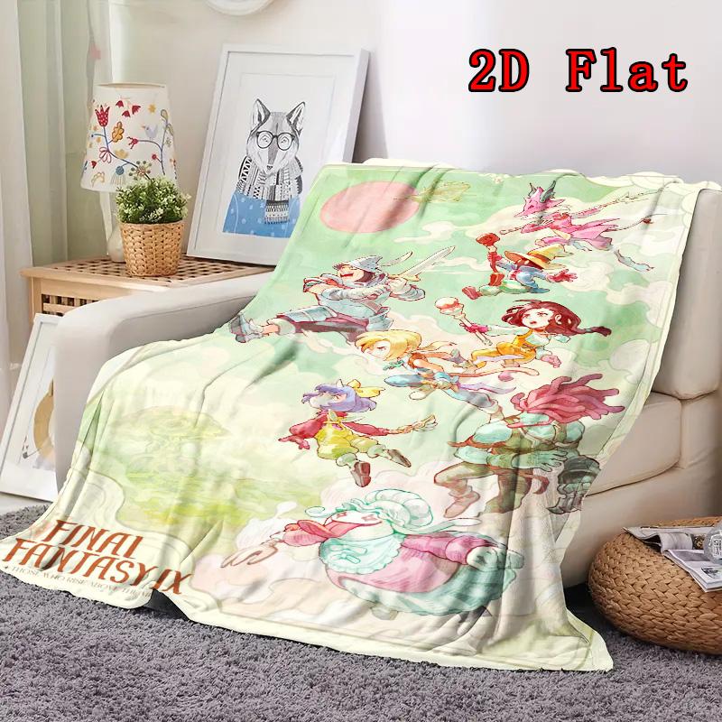 FFIX Characters 2D Flat Pattern Flannel Blanket High quality All Seasons Warmth and Comfort Perfect for Christmas Gifts.PMT0914138