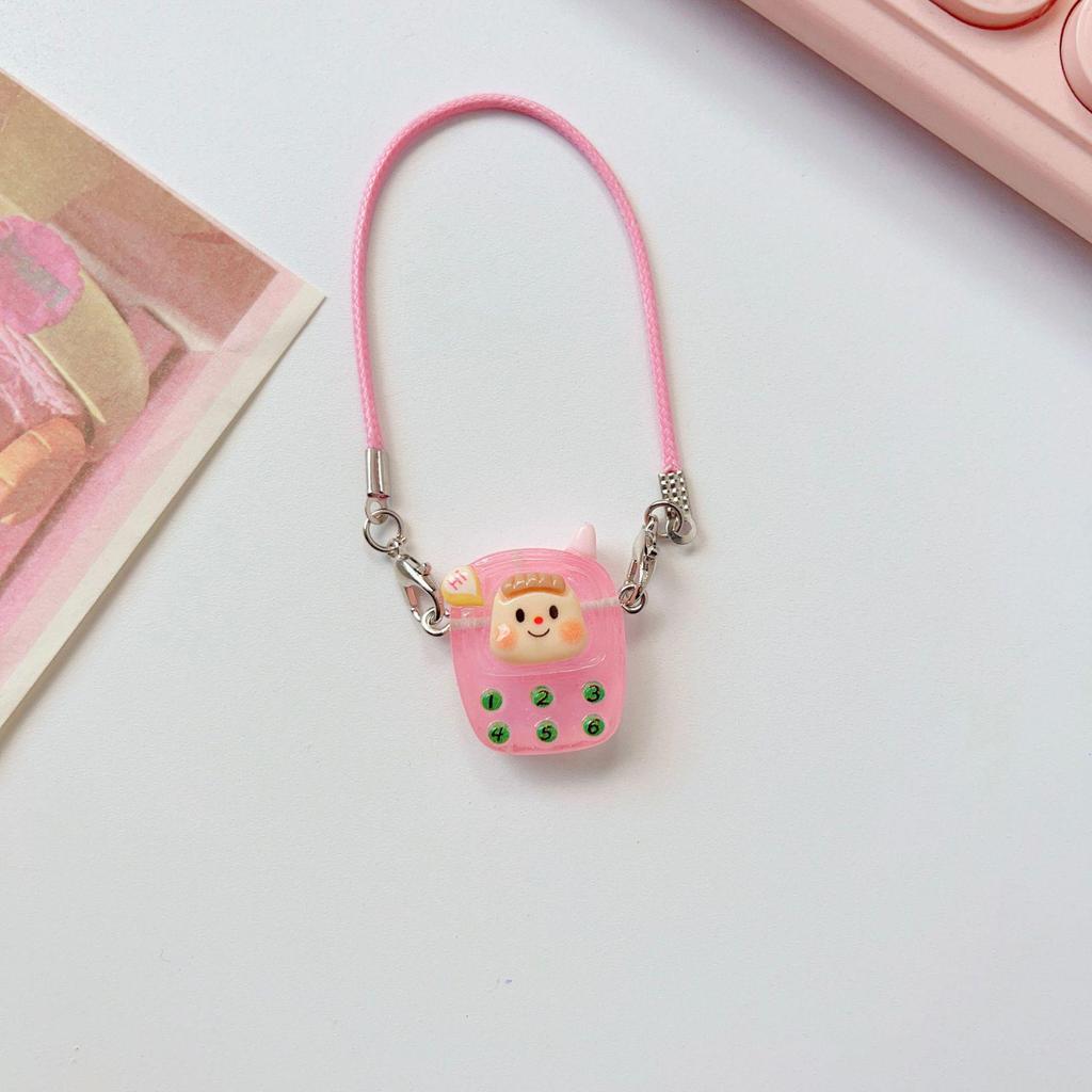 Dollhouse Mini Pendant Cartoon Camera Bow Knot Lanyard Accessory