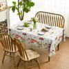 Spring Summer Mushroom Wild Flower Waterproof Tablecloth Party Decor Washable Rectangle Dining Tablecloth Wedding Decorations