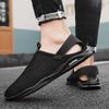 Summer Hollow Men's Sandals Light Comfortable Slip-on Beach Shoes Outdoor Soft-soled Breathable Casual Shoes Sandalias De Hombre