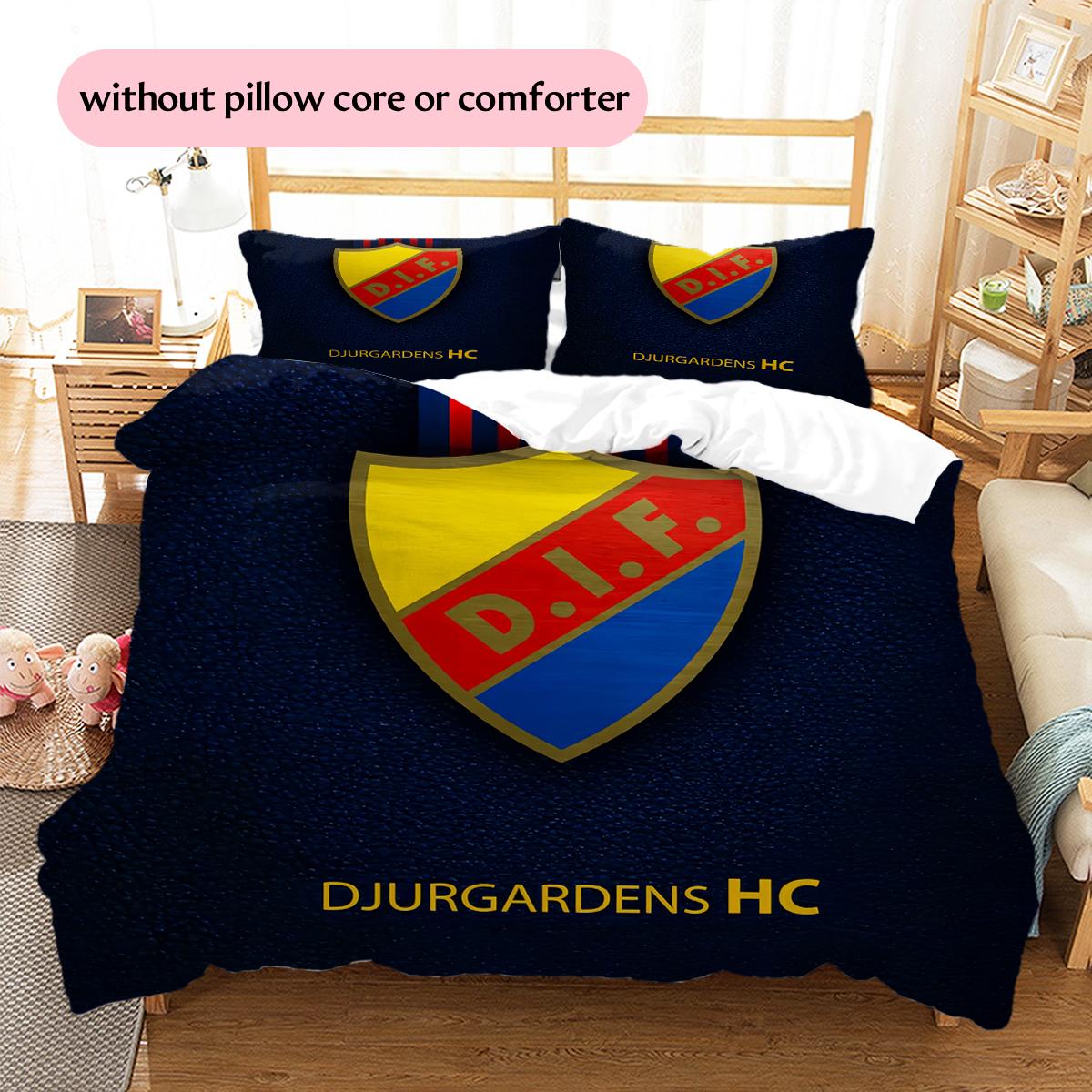 

Djurgårdens IF Pattern Bedding Home Decoration Birthday & Festival Gift (1 * duvet cover + 2 * pillowcase, without core) 135x200cm