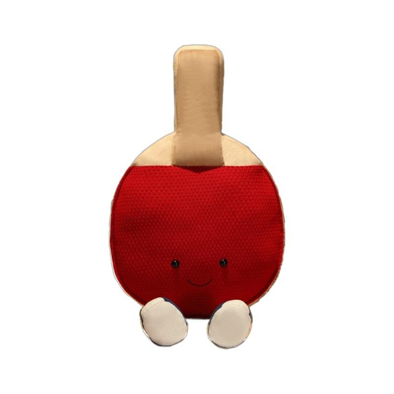 New Fashion Creative Chinese Style Table Tennis Racket Pillow Plush Doll Pillow
