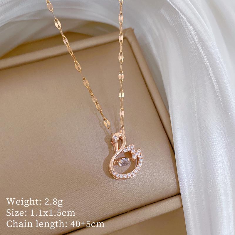 Spersonalizowany Błyszczący Naszyjnik ze Stali Tytanowej dla Kobiet – Żywy Wisiorek na Szczęście o Szykownym Designie