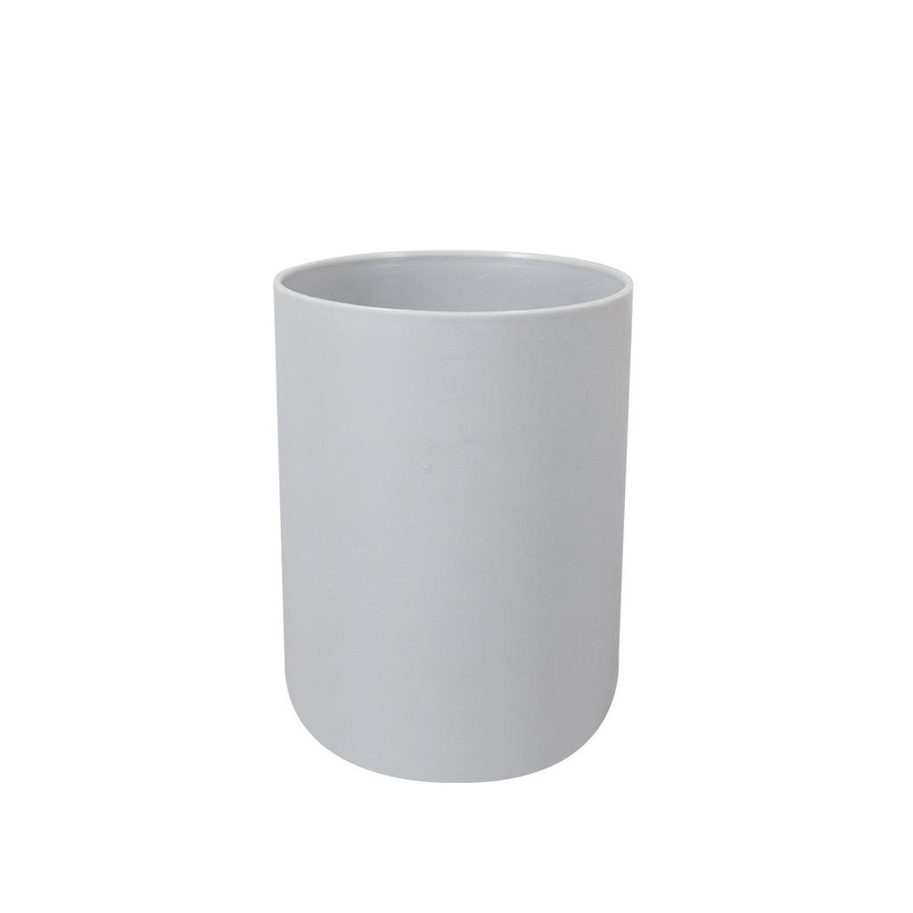 Bathroom Accessory Set: Toiletry Bottles, Toilet Brush, and Trash Can